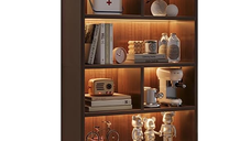 Biblioteca cu 6 rafturi deschise cadru lemn 180x60x24 cm Stejar negru