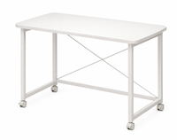 Birou tip masuta pliabila cu roti cadru metalic rezistent - 1