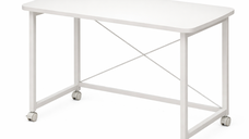 Birou tip masuta pliabila cu roti cadru metalic rezistent