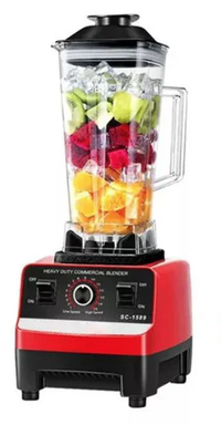 Blender Profesional de bucatarie 2 in 1 de 2.5L motor din cupru 15 viteze 4500W - 1