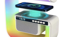 Boxa Bluetooth 3 in 1 XM G3 cu lumina LED si incarcator fara fir iluminare RGB