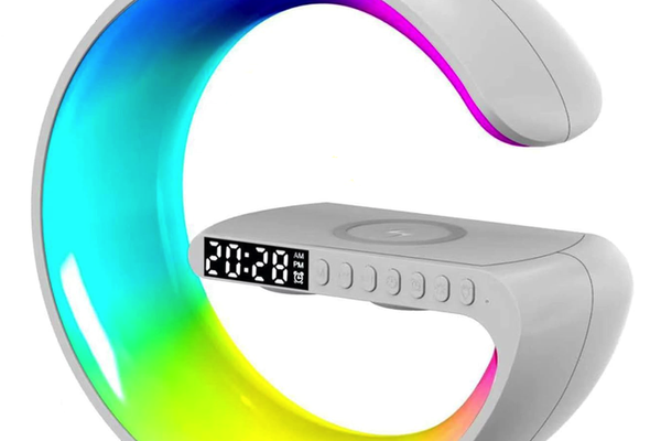 Boxa bluetooth 4A PRO cu Statie incarcare wireless 4 in 1 si lampa RGB