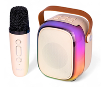 Boxa bluetooth cu microfon wireless KP K01 cu lumini RGB efecte vocale - 1
