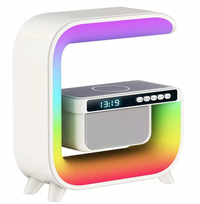 Boxa bluetooth LED cu incarcator wireless si ceas HM G3 - 1