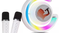 Boxa karaoke cu 2 microfoane wireless Bluetooth USB MI