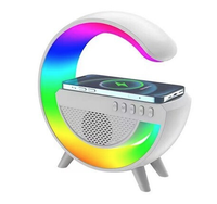 Boxa multifunctionala G500 3 in 1 lampa LED RGB smart bluetooth incarcator telefon wireless lumina RGB - 1