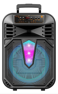 Boxa portabila 15 inch cu microfon KTS 2071 RGB Bluetooth USB SD FM tip TROLLER - 1