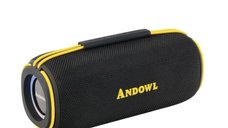 Boxa portabila Andowl Q YX12 bluetooth Bass Puternic design compact Negru cu Galben