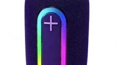 Boxa portabila bluetooth KP 833 RGB LED USB Card TF AUX
