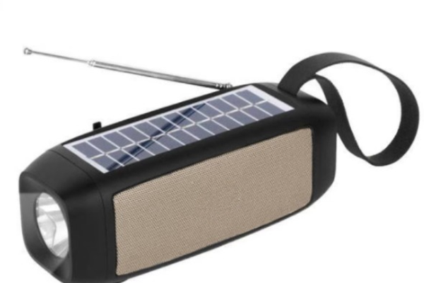 Boxa portabila bluetooth USB functie radio si lanterna cu incarcare solara