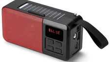 Boxa portabila cu incarcare Solara HF F6 conexiune bluetooth radio FM player mp3 USB/TF