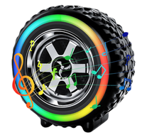 Boxa portabila G2389 cu led RGB model roata 10W - 1