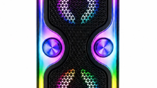 Boxa portabila KTS-2033 Karaoke cu Bluetooth, 2 difuzoare de 4 inch, lumini RGB si microfon wireless