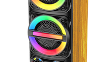 Boxa portabila mare ZQS8315 de 18000W cu 2 microfoane si telecomanda