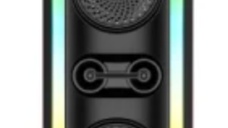 Boxa ZQS 4253 bluetooth cu panou solar si lumina RGB