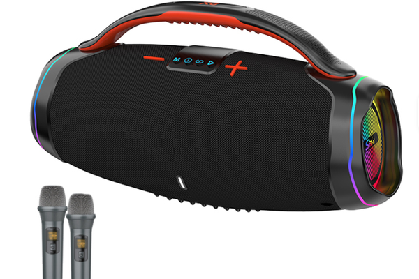 Boxa ZQS X8W subwoofer de 100W player audio portabil de inalta calitate cu 2 microfoane