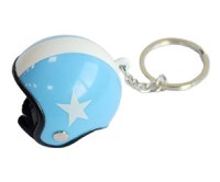 Breloc Chei Model Casca Moto Albastru - 1
