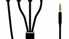 Cablu Adaptor Auxiliar Audio Jack 3.5mm 4in1 Andowl Q SX12