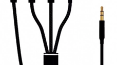 Cablu Adaptor Auxiliar Audio Jack 3.5mm 4in1 Andowl Q SX12