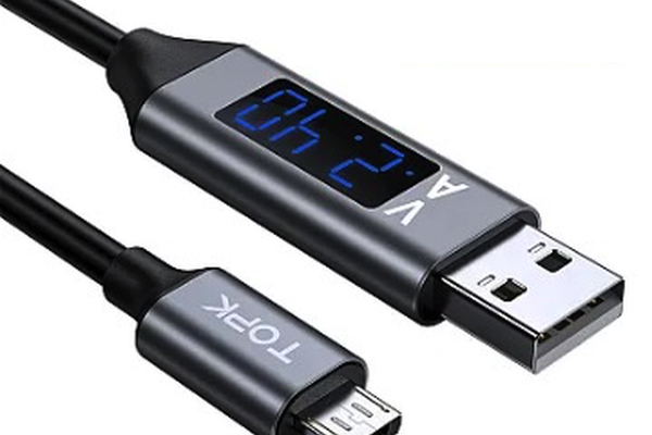 Cablu Micro USB cu Display Digital incarcare telefon mobil