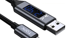 Cablu Micro USB cu Display Digital incarcare telefon mobil
