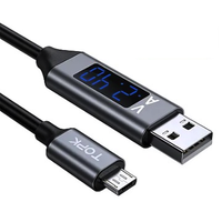 Cablu Micro USB cu Display Digital incarcare telefon mobil - 1
