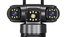 Camera de securitate Andowl G819 4G PTZ IP 8K 12MP cu lentila tripla ecran triplu detectare miscare audio bidirectional si vedere nocturna