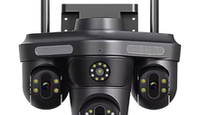 Camera de supraveghere 16MP cu 4 LENTILE senzor miscare alarma si alerte telefon