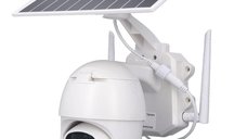 Camera de Supraveghere 4G cu Panou Solar PTZ Wifi 1080P