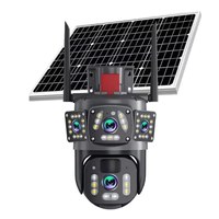 Camera de Supraveghere 4G Panoramica cu panou solar doua Lentile Full HD PTZ Zoom 10X Night Vision - 1