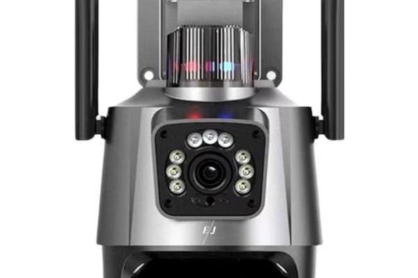 Camera de supraveghere dubla WIFI 8MP exterior/interior Ultra HD 5X zoom rotire alarma senzor miscare AX