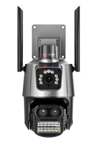 Camera de supraveghere dubla WIFI 8MP exterior/interior Ultra HD 5X zoom rotire alarma senzor miscare AX - 1