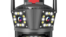 Camera de supraveghere inteligenta 4K cu senzor de miscare LED infrarosii si lumini LED albe