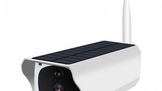 Camera de Supraveghere Solara HD pentru Exterior cu Microfon si Boxa Incorporate