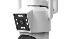 Camera de supraveghere WIFI cu lentila duala 4K Rezolutie 3MP