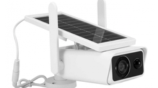 Camera de supraveghere Wifi wireless cu panou solar 2 LED 1080P