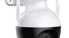 Camera inteligenta de Supraveghere cu Unghi Wide HD 4MP Rotunda Alba HA