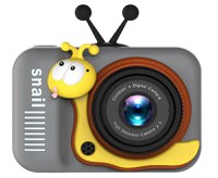 Camera pentru copii HD 1080P Melc Gri - 1