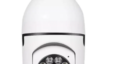 Camera supraveghere WiFi 8177HJ tip bec cu soclu E27 vedere nocturna