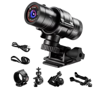 Camera video MINI F9 sport 1080p Full HD unghi larg de 120 grade  60 de cadre video poate fi montata pe casca sau bicicleta/motocicleta - 1