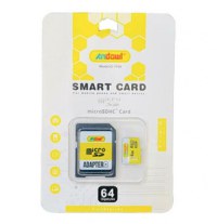 Card de memorie Andowl Q TF64 MicroSDHC 64GB cu adaptor - 1