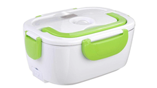 Caserola pentru mancare cu incalzire electrica 2 compartimente 12V verde