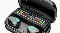 Casti bluetooth M27 cu afisaj digital