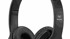 Casti Wireless copii urechi pisica P47M bluetooth handsFree hifi bass stereo LED