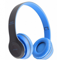 Casti wireless P47 Albastru wireless cu Bluetooth si microfon - 1