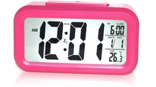 Ceas cu alarma electronic din Plastic Gri/Roz