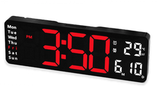 Ceas de perete / masa electronic RD A324 de 32cm afisaj rosu