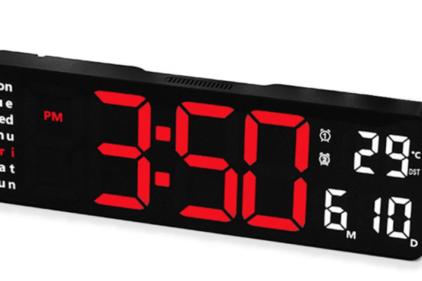 Ceas de perete / masa electronic RD A324 de 32cm afisaj rosu