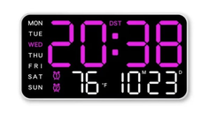Ceas digital 6659 pentru masa sau perete cu afisaj LED si alarma