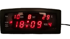 Ceas digital de masa 909 A LED cu alarma si termometru